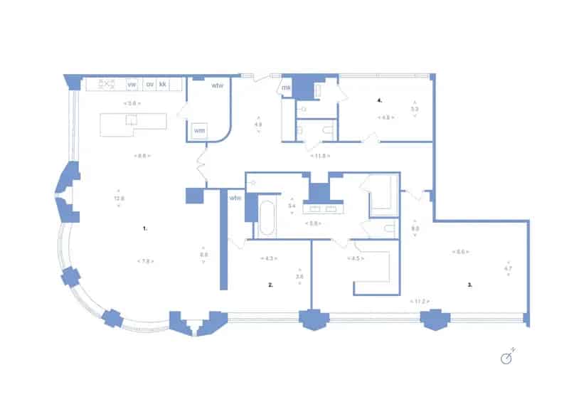 Luxe appartement Rotterdam Atlantic Huis 250m2
