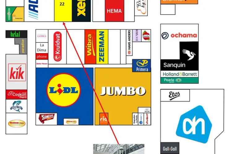 Winkel Utrecht | Zoek winkels te huur: Hammarskjöldhof 22 3527 HE Utrecht [funda in business]