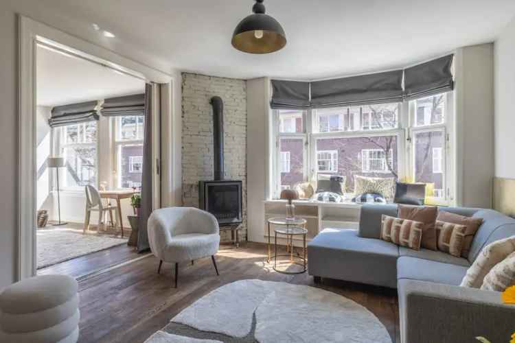 Amsterdam Rivierenbuurt: Luxe bovenwoning 81m2 2 slaapkamers ruim balkon