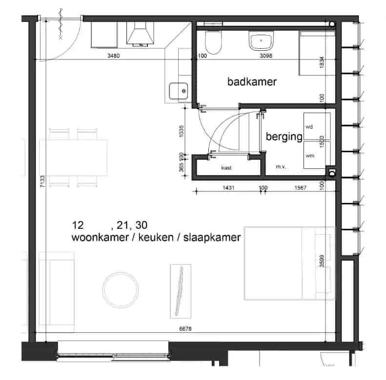 Appartement Rotterdam - Nieuwbouw Studio - Startersappartement