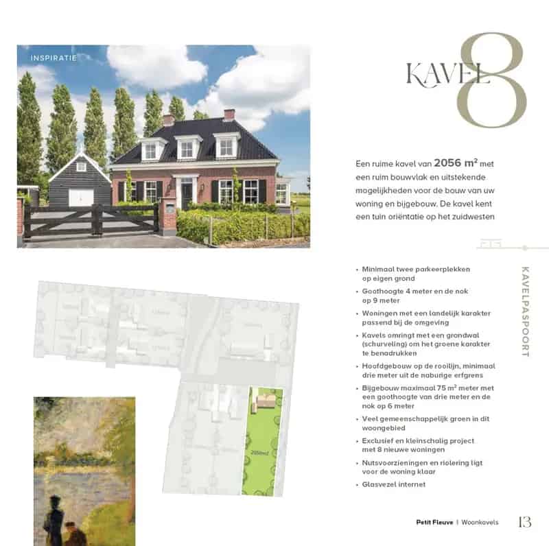 Kavel 8 2056m2 Ruime Bouwvlak Nieuwe Woning Bijgebouw Zuidwesten Tuin