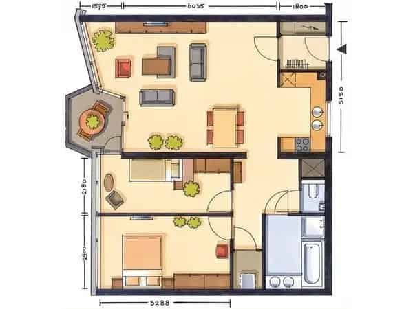 Luxe Appartement Twee Slaapkamers Balkon
