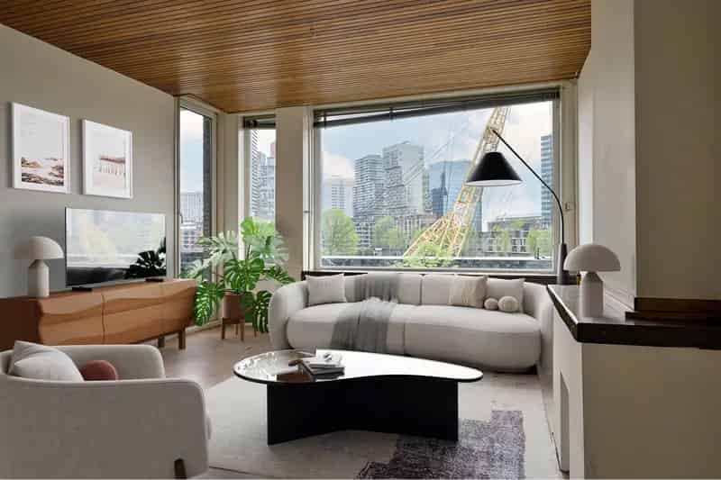 3 Kamerappartement Rotterdam Centrum  -  Uitzicht Leuvehaven