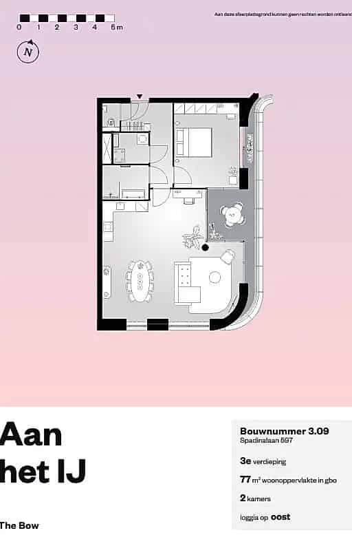 Amsterdam Tweekamerappartement Aan het IJ