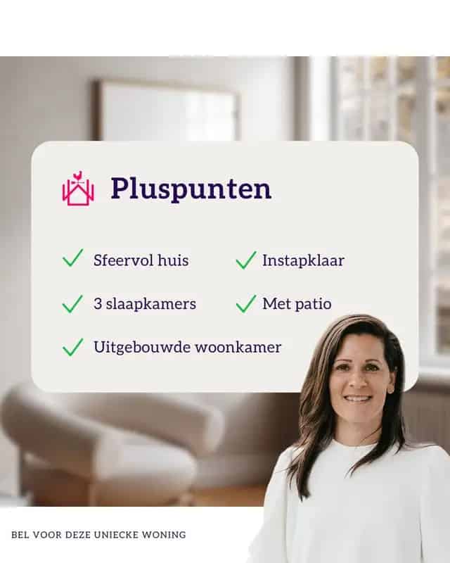 Binnenstadswoning Harderwijk 77m2 3 slaapkamers  gemoderniseerd
