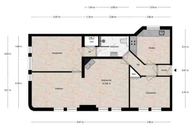 Appartement te koop: Holendrechtstraat 1-1 1078 TM Amsterdam 