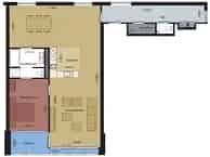 Appartement Rotterdam Verlengde Nieuwstraat 2 kamers 115m2