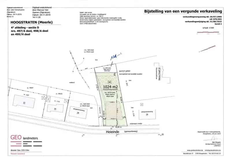 Bouwgrond te Koop Meersel Dreef 1155m²