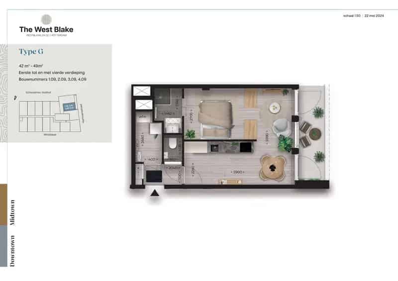 Luxe Appartementen The West Blake Rotterdam
