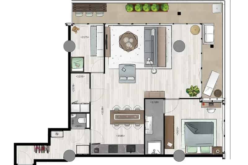 Appartement te koop Schiedam: 2 slaapkamers, groot terras