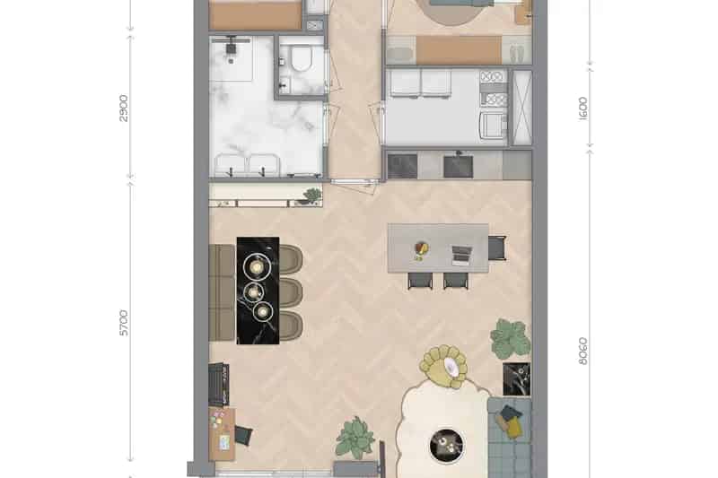 Appartement te koop Aalsmeer: Luxe 2-slaapkamer appartement met tuin