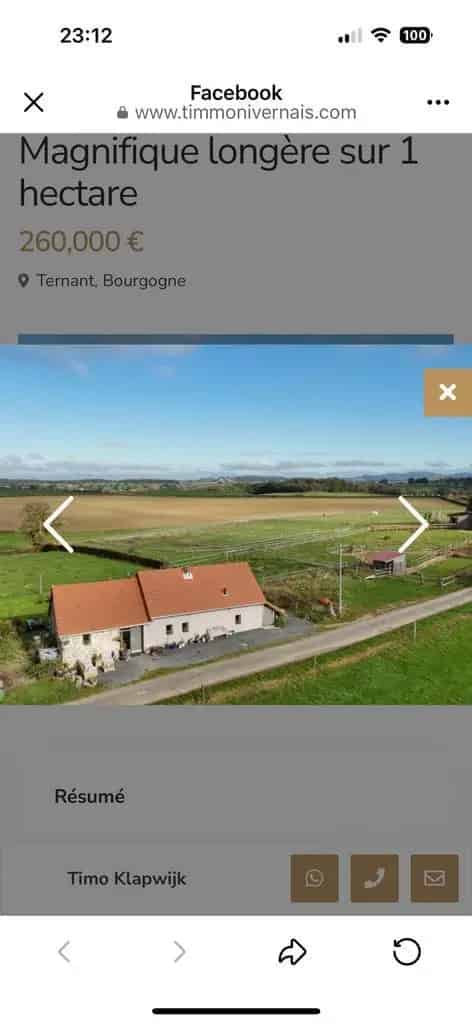 Gerestaureerde Boerderij Bourgondië Panoramisch Uitzicht
