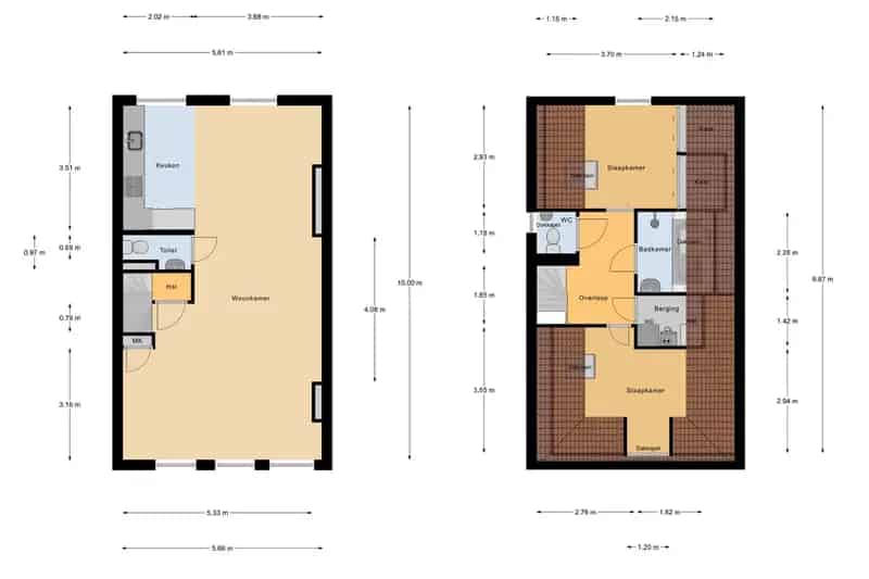 Appartement Amsterdam Oud Zuid  Vondelpark 87m2 2 slaapkamers