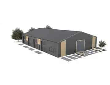 Bedrijfshal 600m² te huur De Krim