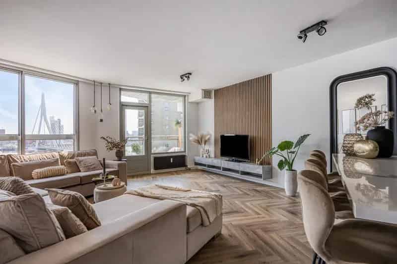 Luxe 3-kamer appartement Rotterdam met panoramisch uitzicht
