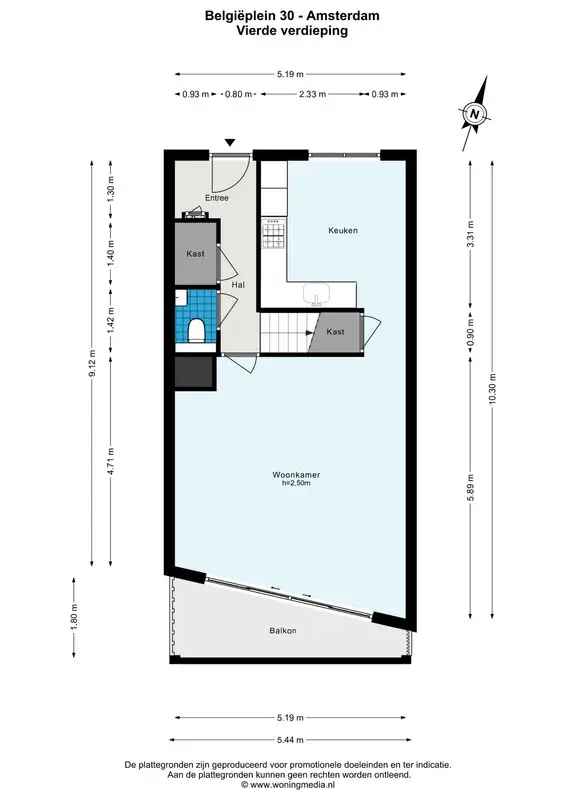 Ruime 4 Kamer Maisonette Nieuw Sloten 100m2 3 Slaapkamers