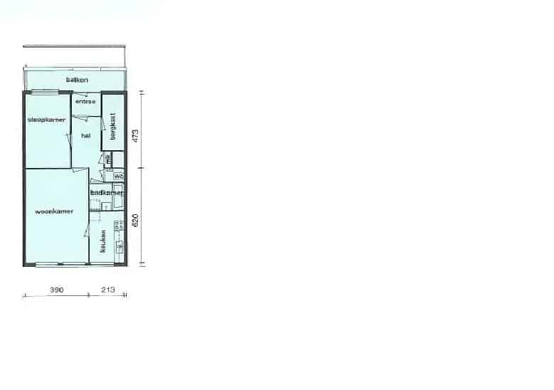 2 Kamer Appartement Groenendaal Rotterdam