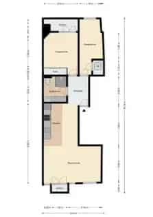 2 Kamer Appartement 70m2 Amsterdam Oud West Gemeubileerd