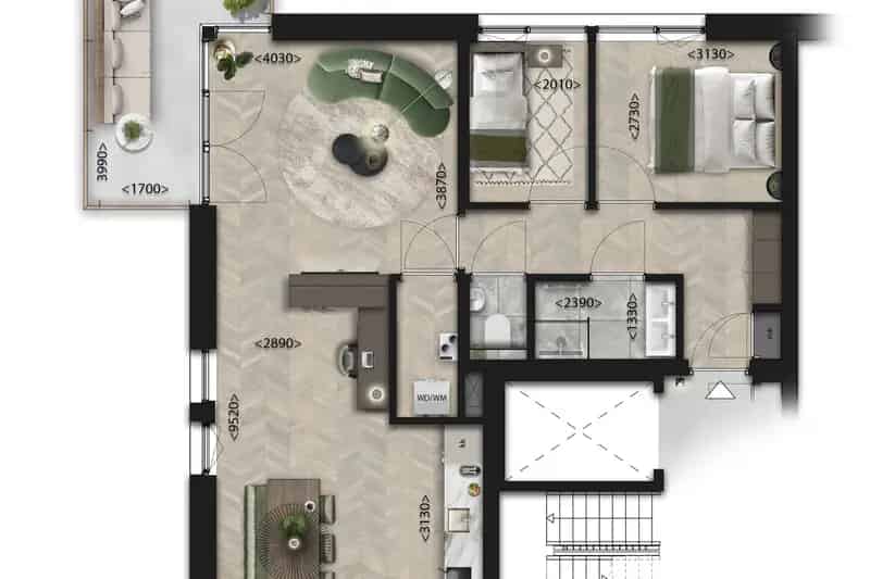 Nieuw appartement Almere Poort 69m2 2 slaapkamers