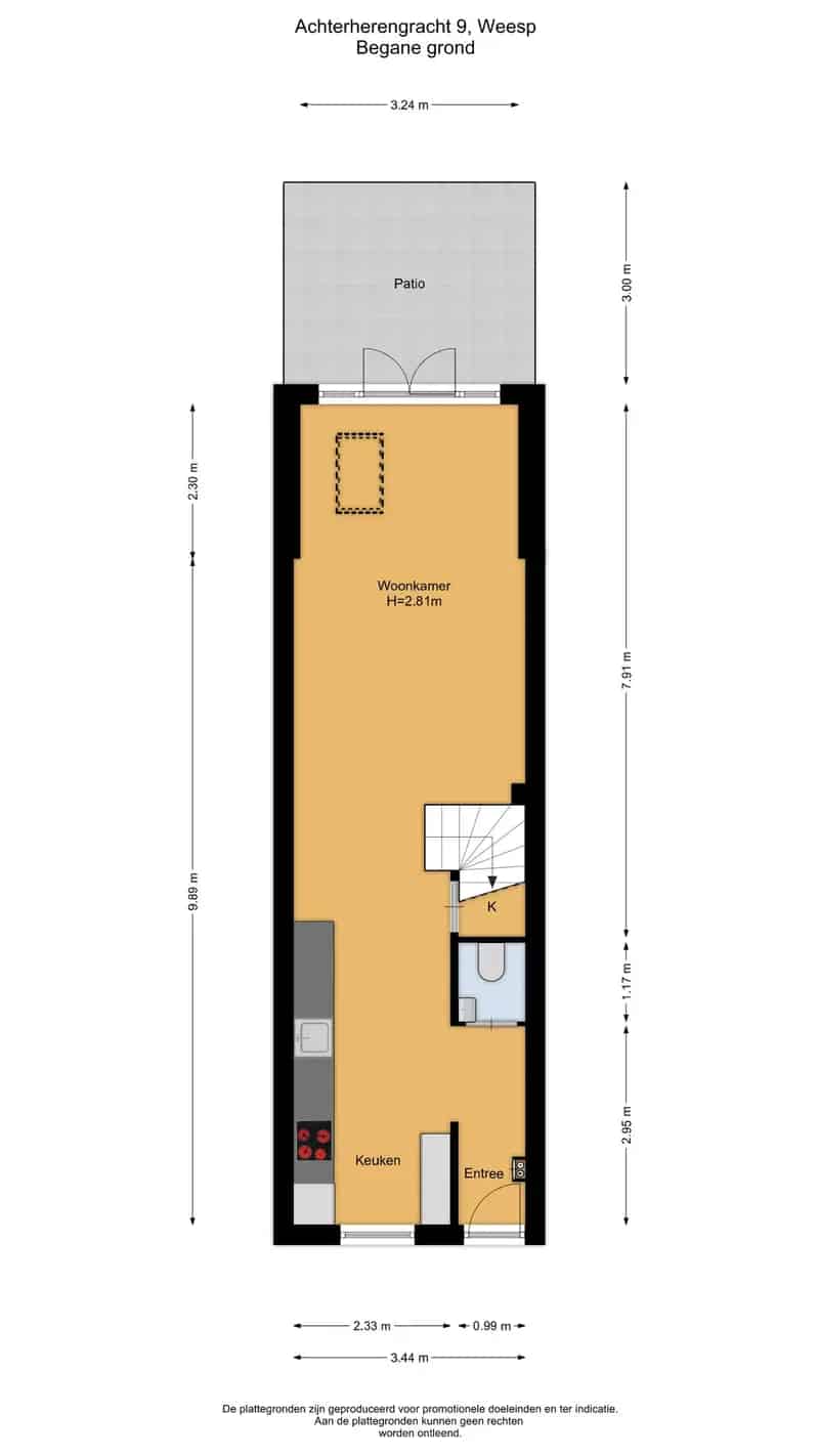 Huis te koop Weesp: Moderne Stadswoning 3 Slaapkamers Energielabel A