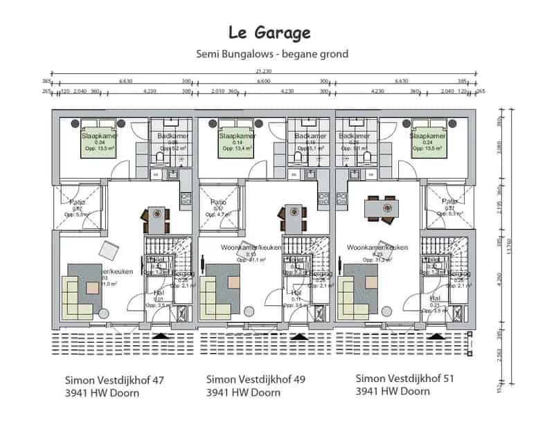 Bungalow te koop: Rustig hofje, 2 slaapkamers, keuken en parkeerplaats