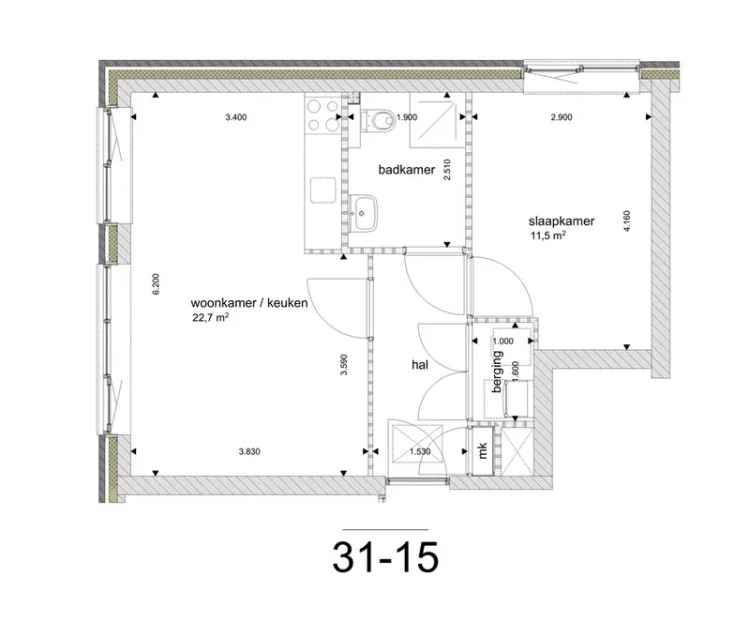 Huis Te Huur in 31-15, 1e J.C. Mensinglaan, Aalsmeer, Noord-Holland