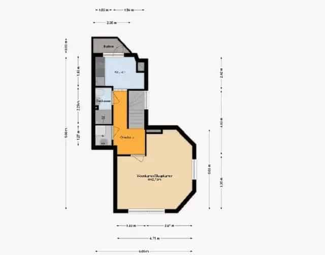 Studio Den Haag Laakkwartier Spoorwijk 45m2 2 Kamers