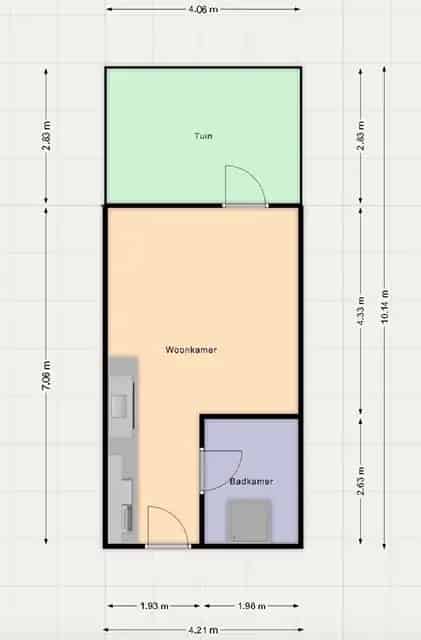 Studio Utrecht Oost 30m2 te huur