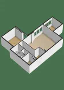1 Kamer Appartement 71m2 Lisse Gemeubileerd Augustus 2025