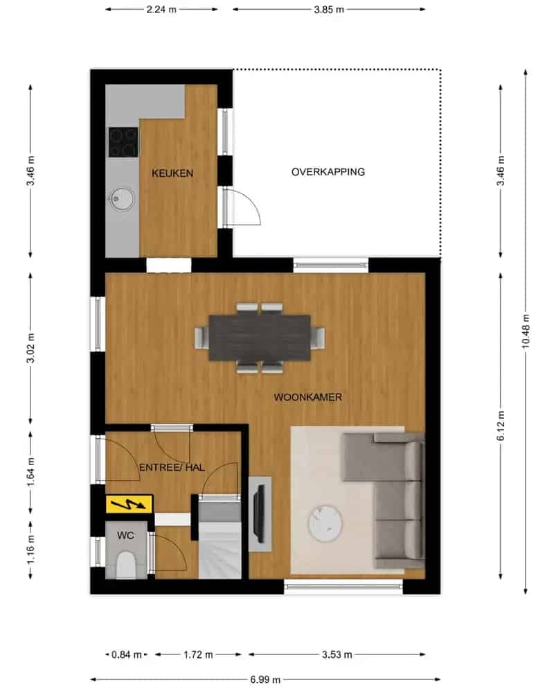 Halfvrijstaande woning Vaals 3 slaapkamers tuin airco
