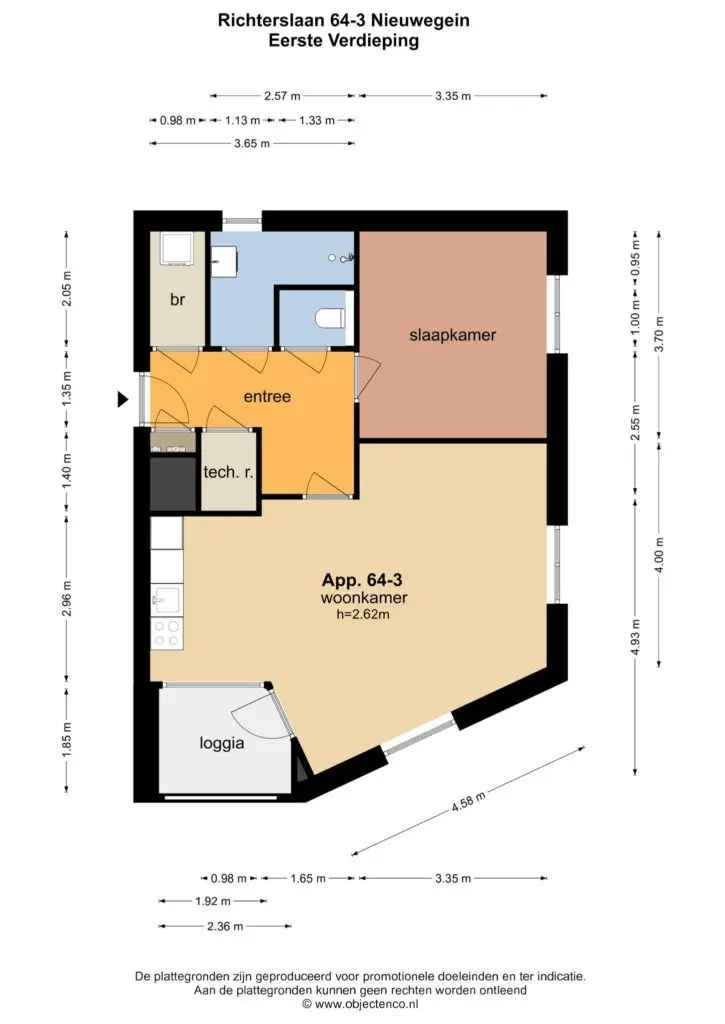 2 Kamer Appartement Richterslaan Nieuwegein