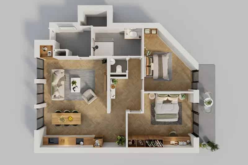2 Kamer Appartement Amsterdam Amsteldorp Tuin