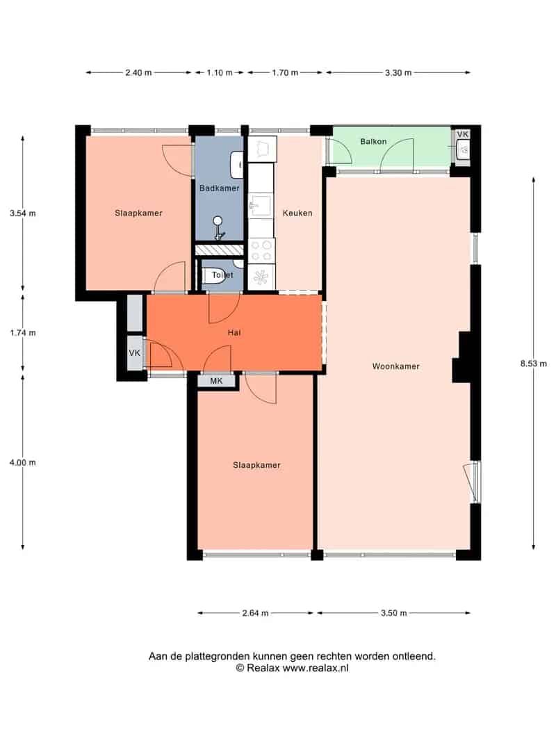 Appartement Weesp 3-kamer 67m2 nabij Station Centrum