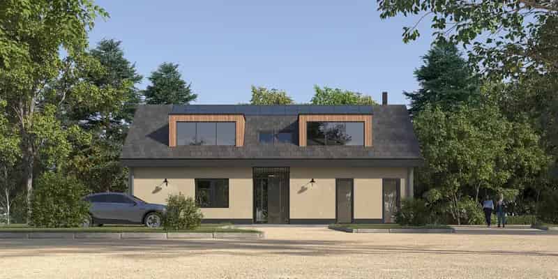 Bouwkavel Driebergen: Energieneutrale Schuurwoning