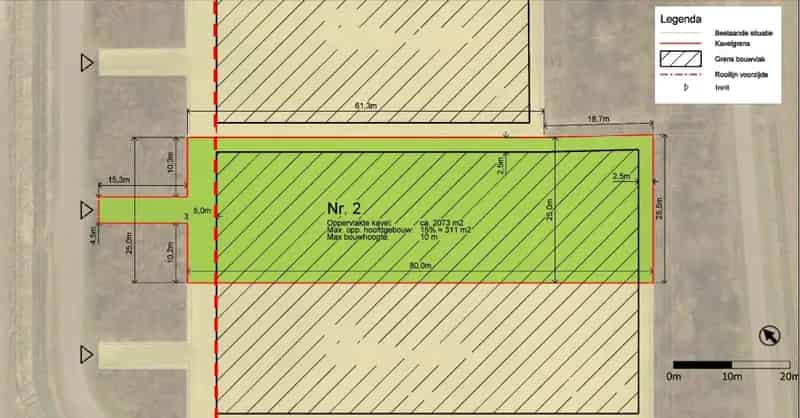 Bouwkavel Zwaanshoek: Royale Villakavel 2072m²