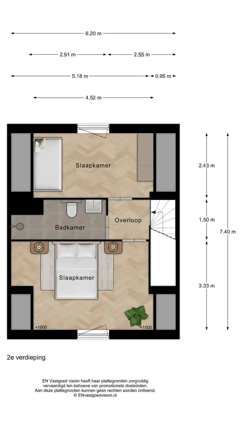Herenhuis Koog aan de Zaan 3 slaapkamers 2 badkamers dakterras