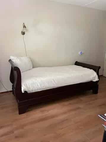 Frans ledikant bedombouw 90x200 donker hout