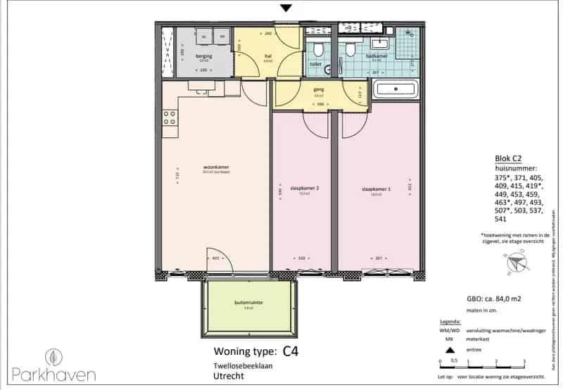 3 Kamerappartement Parkhaven Utrecht te huur per 1 juli 2025