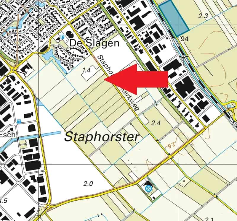 Agrarische Grond Staphorst 9220m2  Wonen Uit te Werken