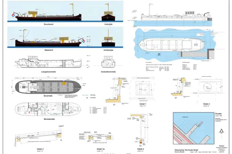 Woonschip Amsterdam Prins Hendrikkade Verbouwing of Nieuwbouw