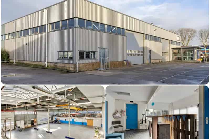 Bedrijfshal te Huur Makkum 478m2 Productie Opslag