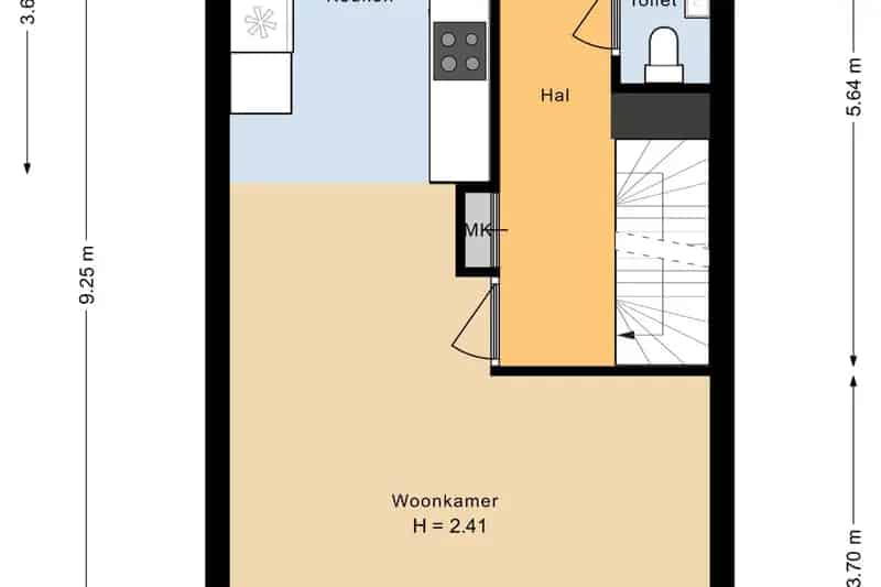 Maisonnette Den Haag 3 slaapkamers 2 badkamers dakterras parkeerplaats