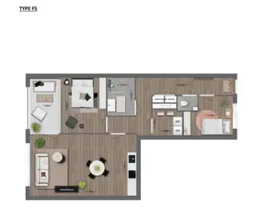 Appartement Breda nabij Station 74m²