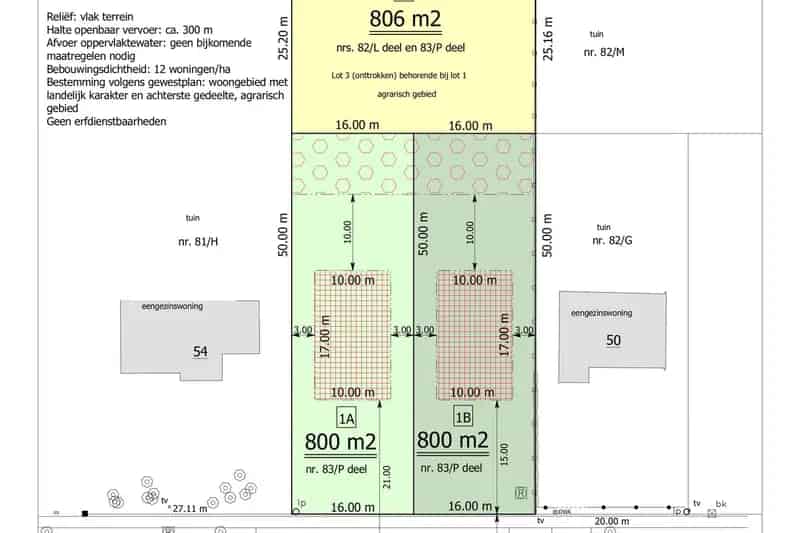 Bouwgrond Meerle: 800m² Vrijstaande Woning