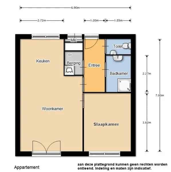 Modern 2-kamer appartement Aalsmeer  Eigen parkeerplaats Energielabel A