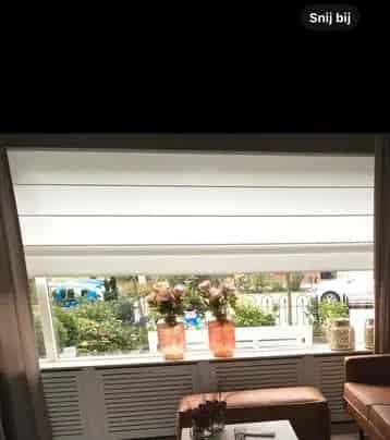 Wit Vouwgordijn 400x160 cm Gratis Af te Halen