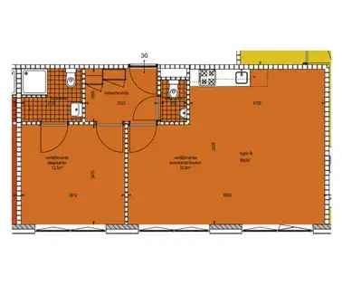 2 Kamer Appartement Rotterdam 57m² Kale Staat