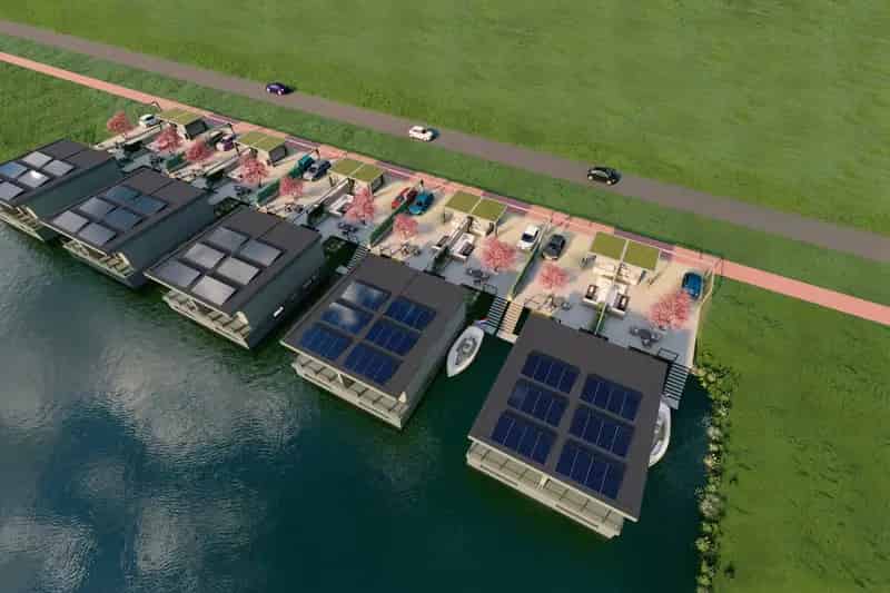 Drijvende Woning Blauwe Diamant Zeewolde 4 slaapkamers A++++