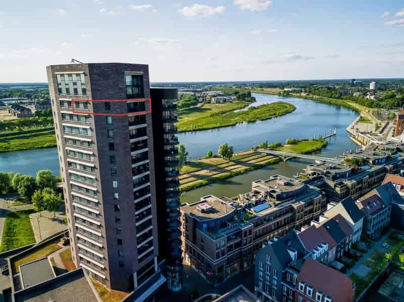 Luxe appartement Venlo 17e verdieping Panoramisch Uitzicht