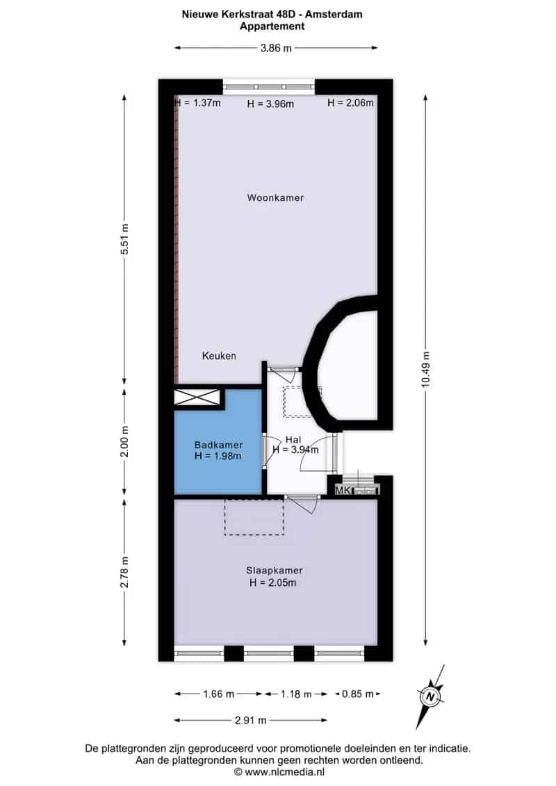 Amsterdam Centrum Appartement 36m2  Energielabel A Nabij Universiteiten